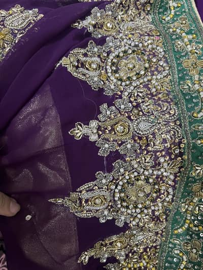 Plum purple elegant saree