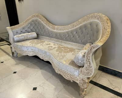 6 Seater Solid Wood Sofa