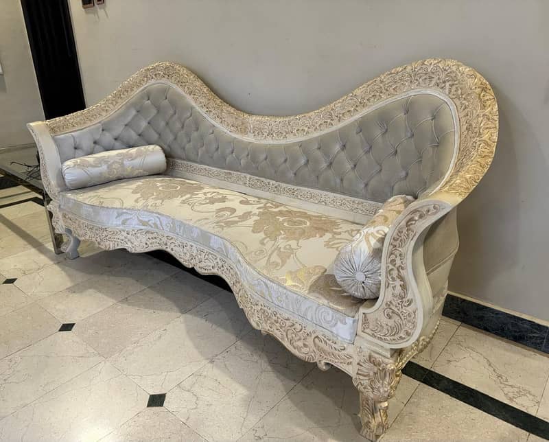 6 Seater Solid Wood Sofa 0