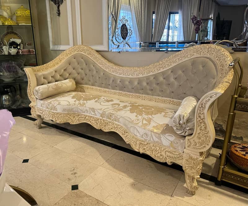 6 Seater Solid Wood Sofa 1