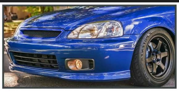 Civic ek front and back complete body kit