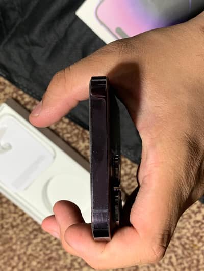 Iphone 14 pro max 256 gb 82 battery with box pta approvd pin pack