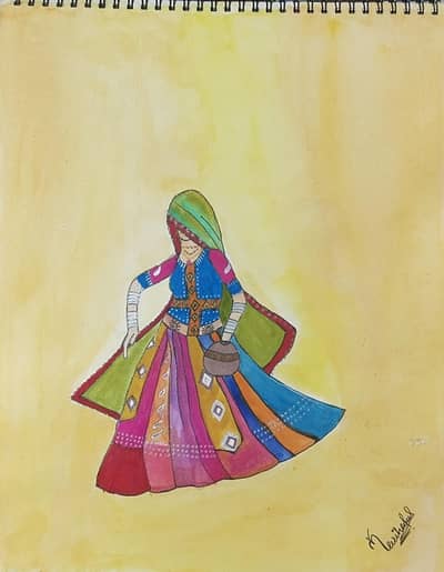 Water Paintings on Sketch Book