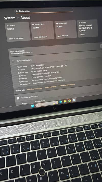 HP ELITEBOOK 850 G7 Notebook Pc
