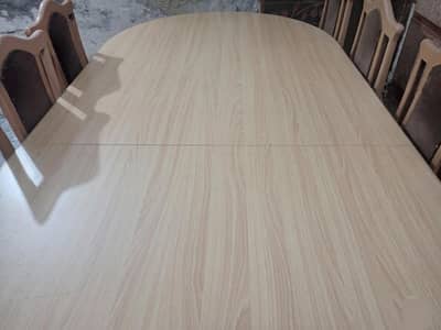 8 Chair Wooden dining table