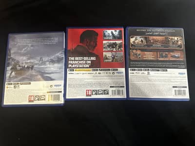 PS5 games God Of War , Mirage , Cod MW3