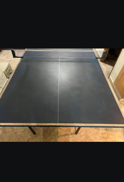 Table Tennis Table Black with Rackets & Balls – Complete Set
