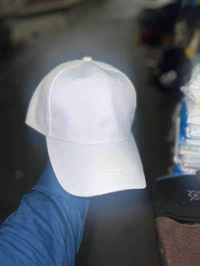 simple white cap new