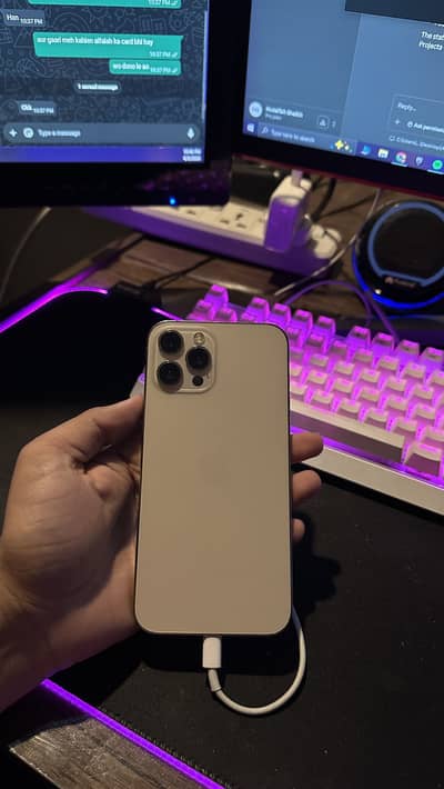 iPhone 12 Pro Max Pta, 128gb, PTA Approved, Golden