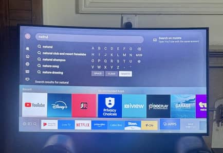 Samsung Original curved smart LED 4K 55 inch made in Egypt