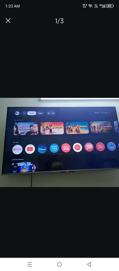 TCL Smart TV with Original Remote – Excellent Condition