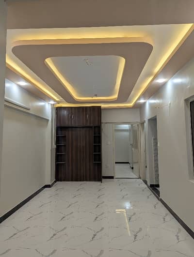 Flat For Sale 2 Bed DD Abdullah Terrace Block 16 Gulistan e Jauher