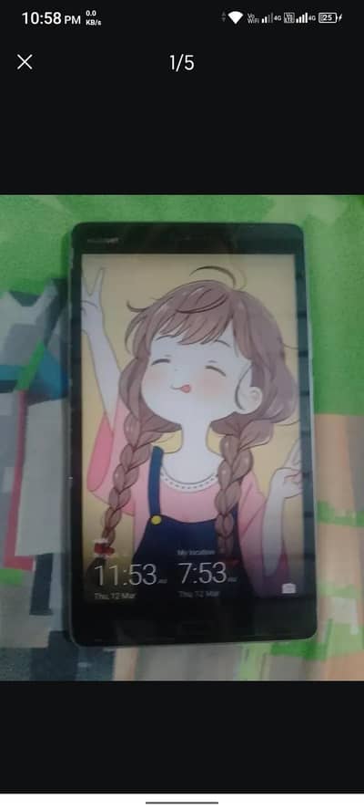 Huawei tablet silver colour