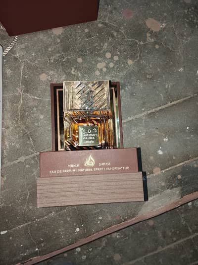 Lattafa Khamrah Qahwa Original Perfume 100ml – 90% Full – Long Lasting