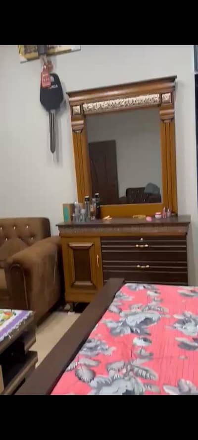 Urgent Sale! King Size Wooden Bedroom Set with Mattress – Like New