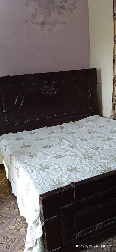 Wooden Double Bed Very Good Condition