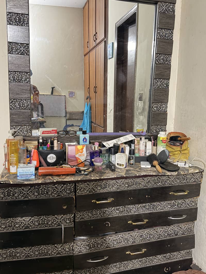 Bed Set with Dressing Table & Side Tables – Complete Bedroom Set 0