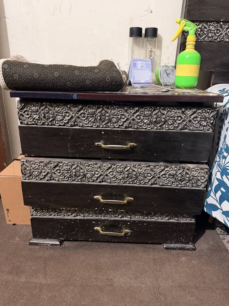 Bed Set with Dressing Table & Side Tables – Complete Bedroom Set 5