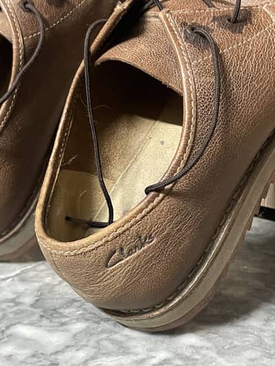 Clark’s formal shoes leather