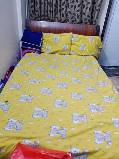 Kids bedroom set. pruce 50k negotiable. bed+2door cupboard+dresser+mirr