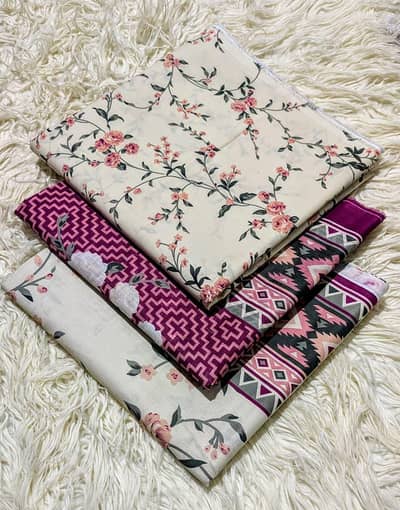 REGALIA+Safina Original 3 piece Printed Lawn Collection