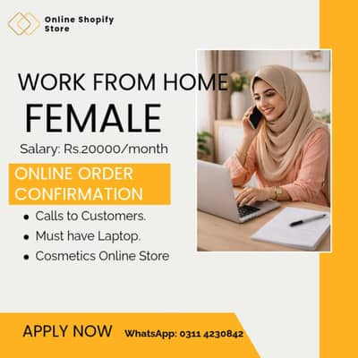 Female for E-commerce Order Confirmation.