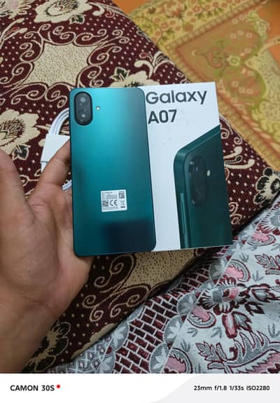 Samsung A07 full box 15 days used 11 month warranty