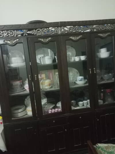 Wooden Show Case big size for sale good condition