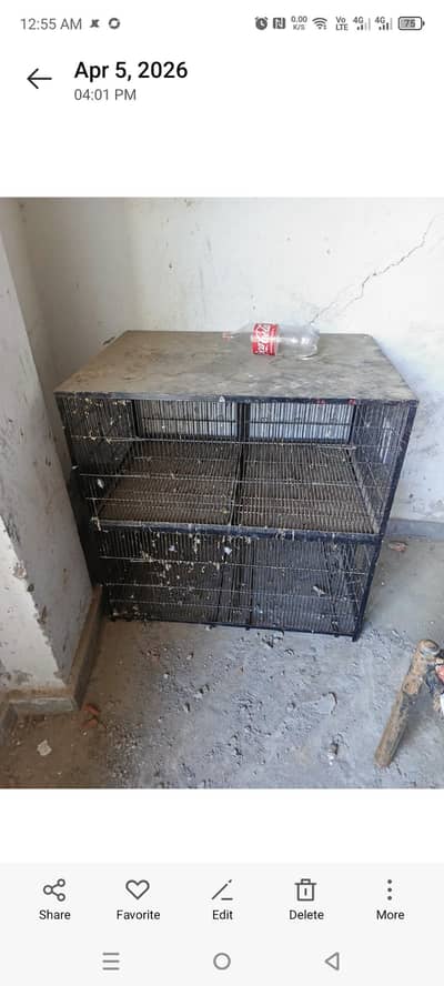 8 porcation iron cage 8 feet hight 4 feet wirth 2.5 deep