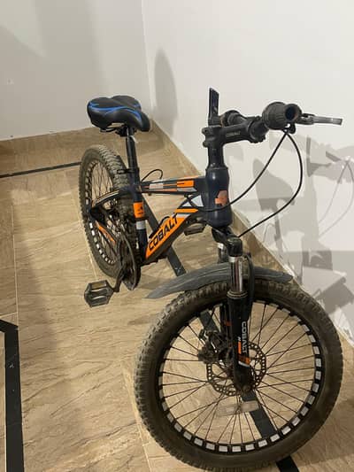 Cobalt Bicycle| grey and orange in colour| used 2 years