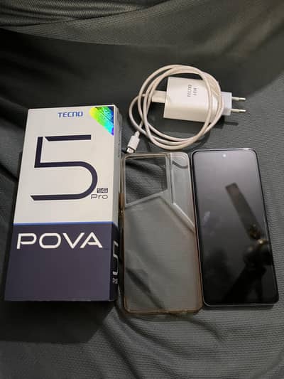 Tecno Pova 5 Pro 5g 8gb/256gb with all accessories.