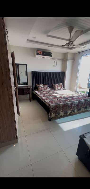 2bed fully furnished apartment for rent in ovaisco heights near bahria town gate