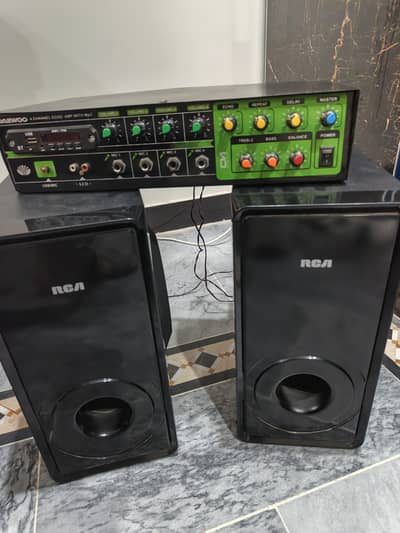 High bass Subwoofer  with amplifier   RCA  brand