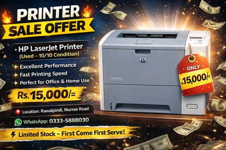 HP printer p3005  urgent sale