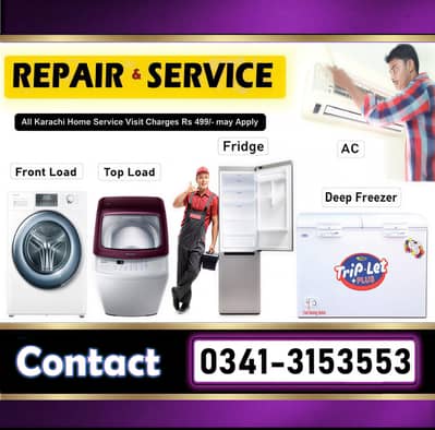 Automatic Washing Machine Repair | Fridge Repair WaterDispenser Repair