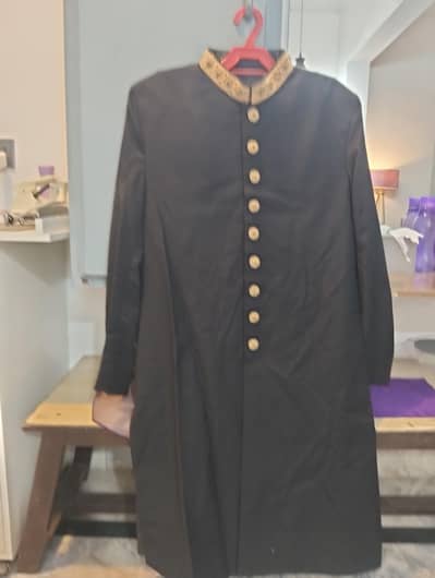 Black Sherwani just used 1 time