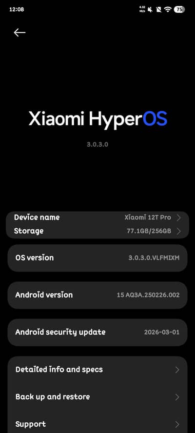 Xiaomi 12t pro 8+8 256gb dual sim global variant price fix