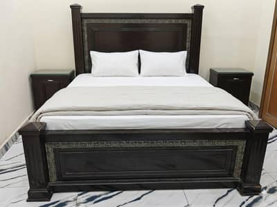 Wooden Biger Bed Then King Size