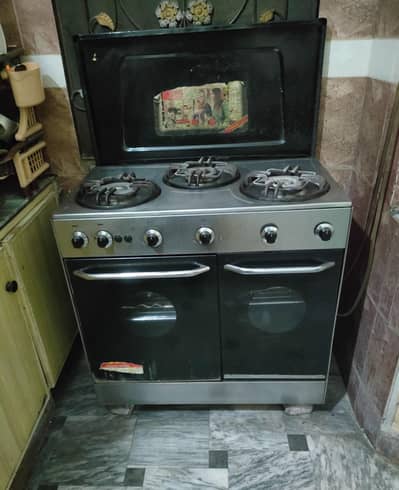 kenwood 4 Burner Double Oven Gas Cooking Range – All Working