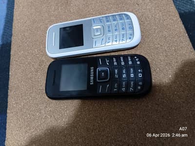 Two samsung E1200i phones in 10/10 original condition