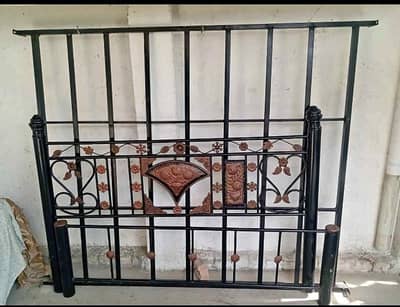 Iron double king bed