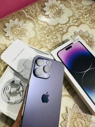 iphone 14 pro max blue color non pta. .