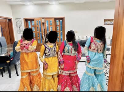 Wedding mehndi outfit  stitched