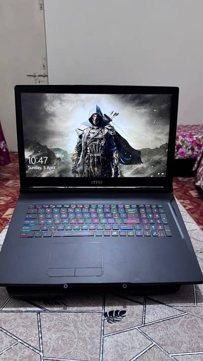 MSI I7 8th Gen with GTX 1070 8GB Card ( Charger + Box ) Included