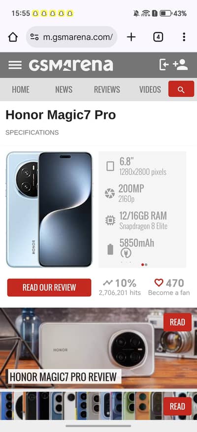 Honor Magic 7 pro 16+16/1024gb