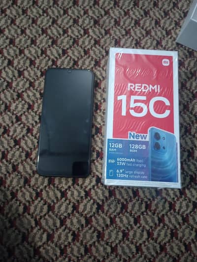 Redmi 15c 6+6gb 128gb 12 month warranty