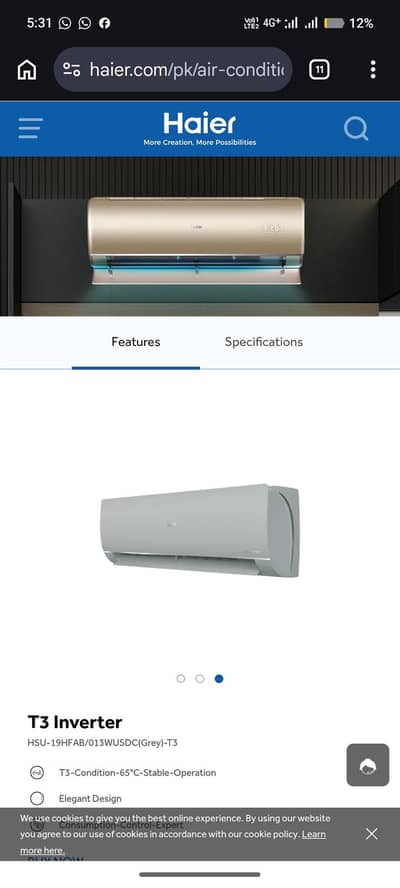 Brand New Haier Ac For Sale HSU-19HFAB GRAY CLR