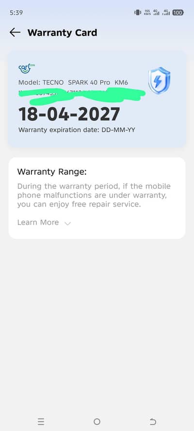 Sperk 40 pro 8Gb/256Gb ( just 20 days use)