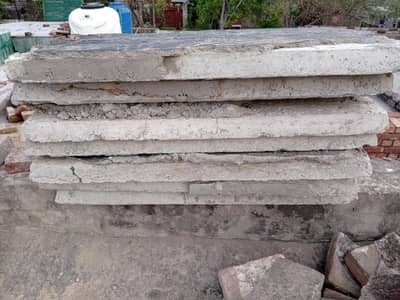 slabs roof cement total 13 thirteen slabs. . . . 3 foot