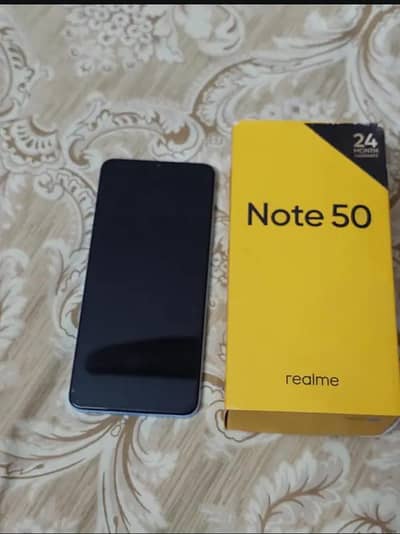 Realme Note 50 RAM 4+4 ROOM 128 GB with box charger